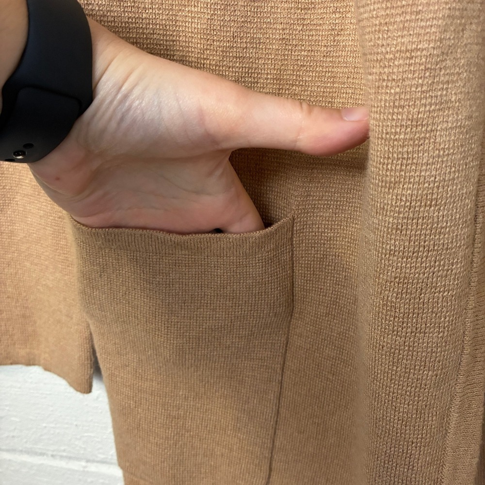 J. Crew Womens Juliette Collarless Blazer Sweater Size XS Brown Office - Picture 6 of 13